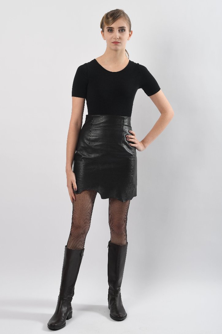 Leder Jupe