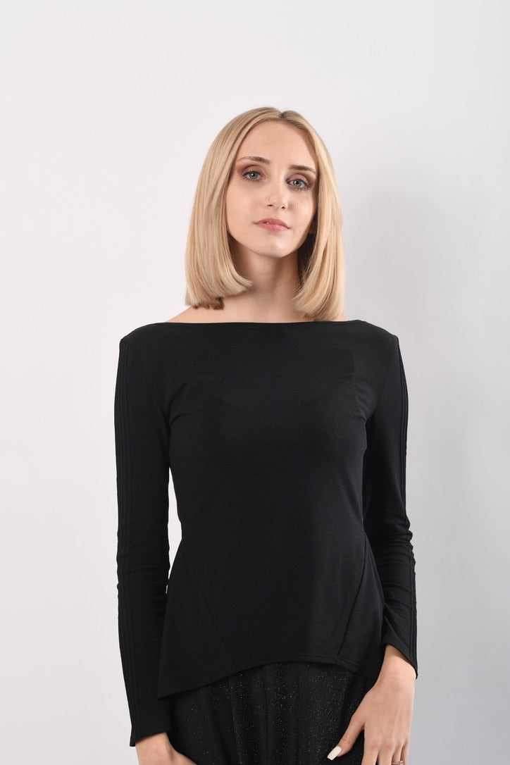 Biesen Shirt schwarz