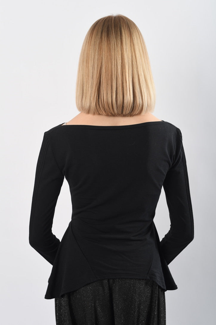 Biesen Shirt schwarz