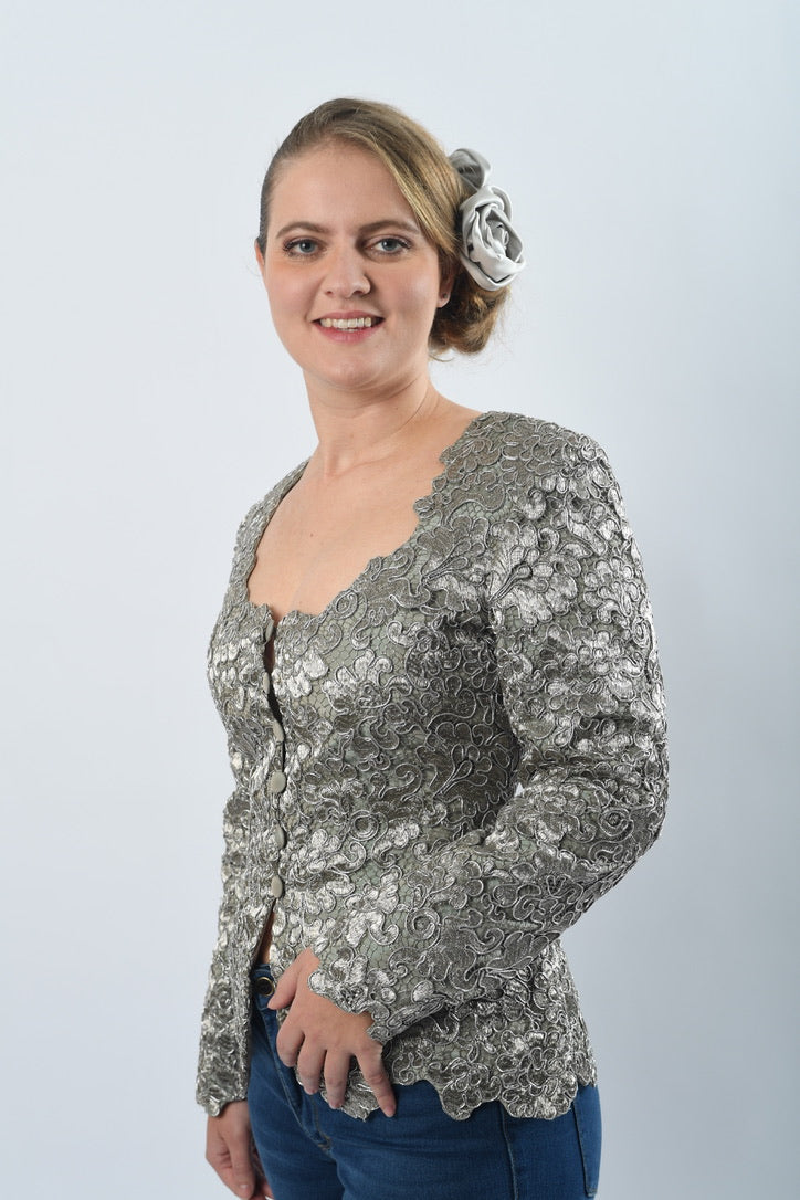Weste in Silber