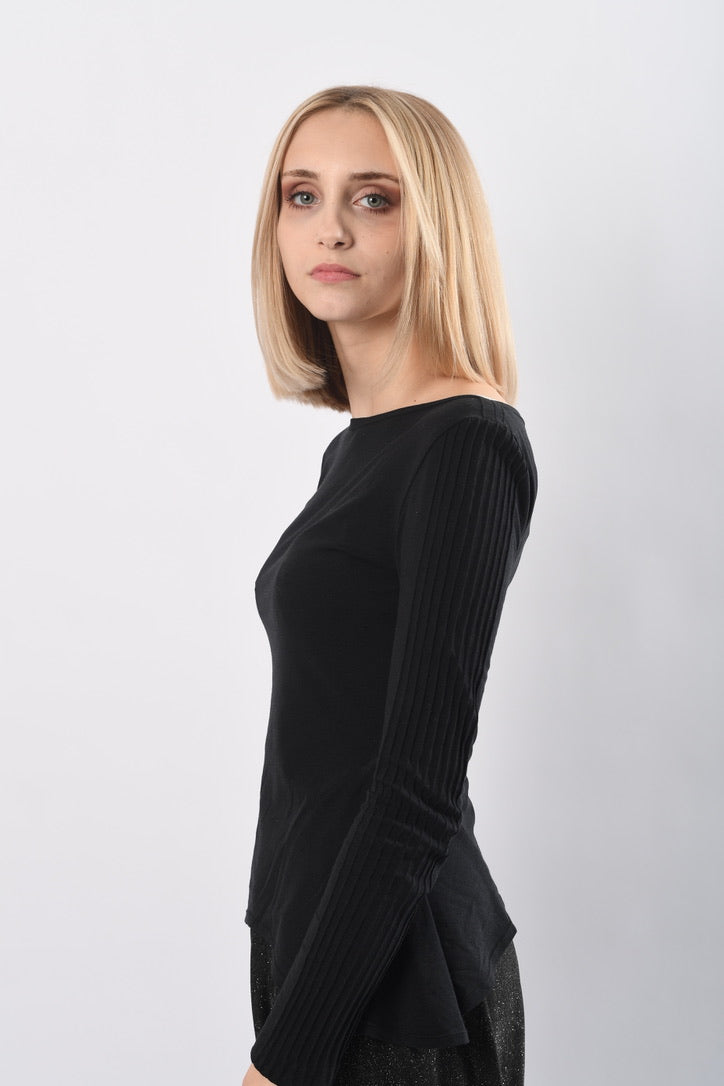 Biesen Shirt schwarz